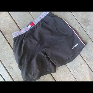 Vintage Tommy Hilfiger Swimming Trunks Black Mens